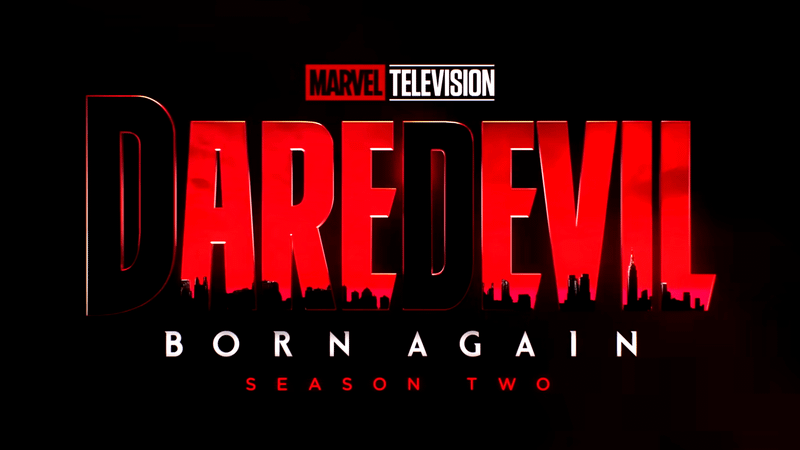 The Daredevil: Born Again Season 2 logo with the Ds blacked out.
