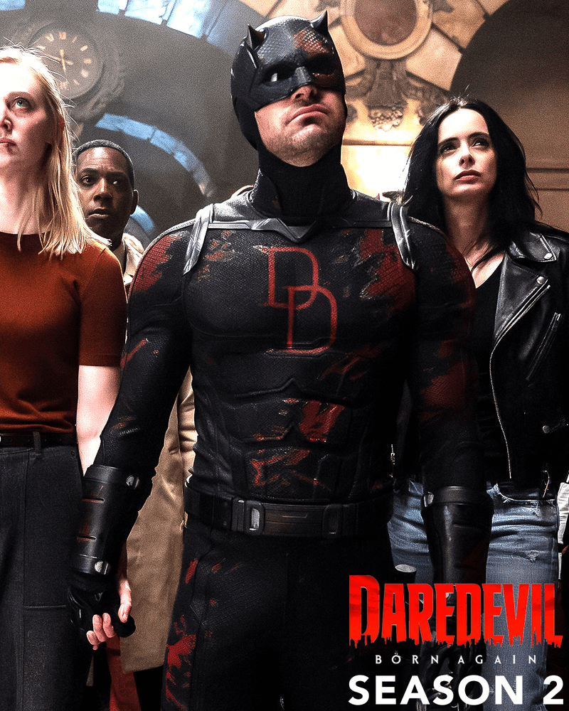 Daredevil alongside Karen Page and Jessica Jones.