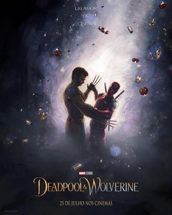 Beauty and Beast inspired Deadpool & Wolverine poster.