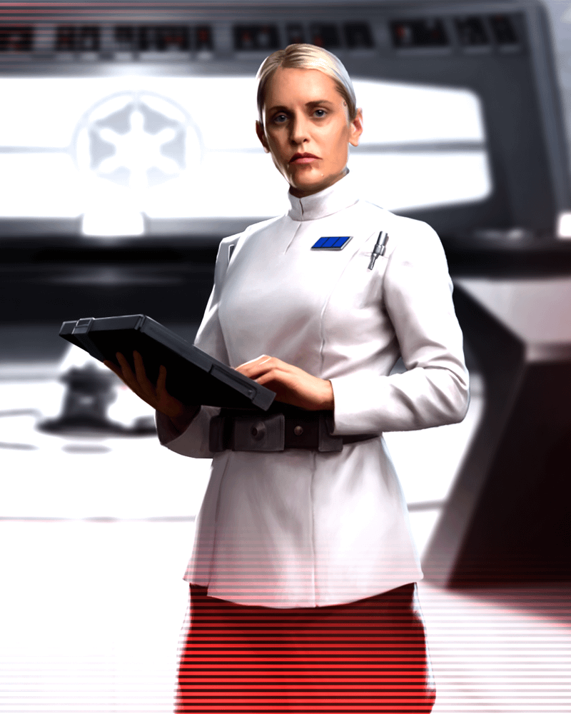 Denise Gough as Dedra Meero in Andor. 