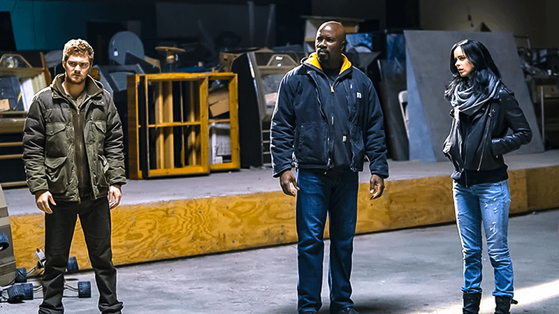 Danny Rand Luke Cage and Jessica Jones.