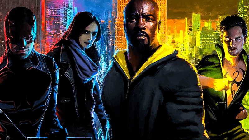 The Defenders Netflix Series Daredevil, Jessica Jones, Luke Cage and Iron Fist.