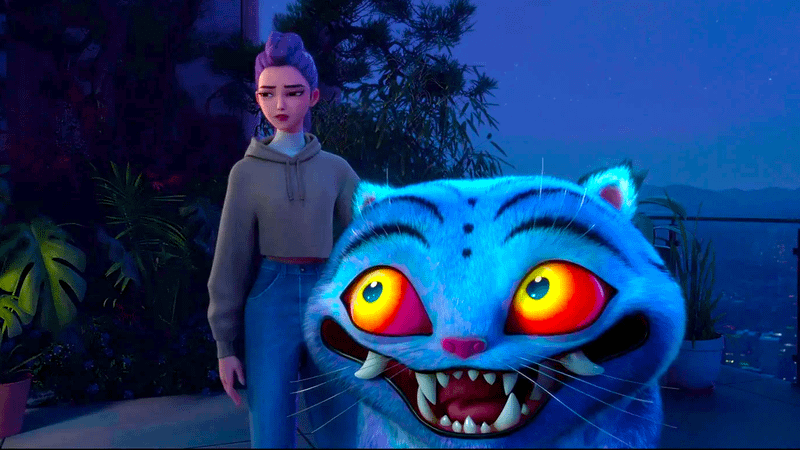 Derpy and Rumi standing next to each other in KPop Demon Hunters