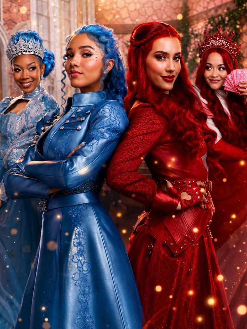 The four main characters of Descendants: Wicked Wonderland.