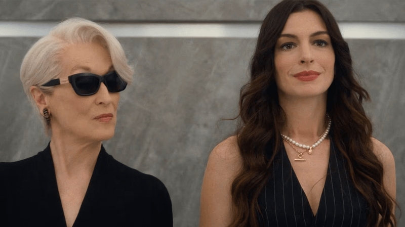 Meryl Streep and Anne Hathaway in The Devil Wears Prada 2.