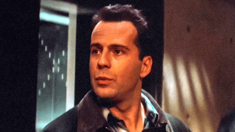 Bruce Willis in Die Hard.