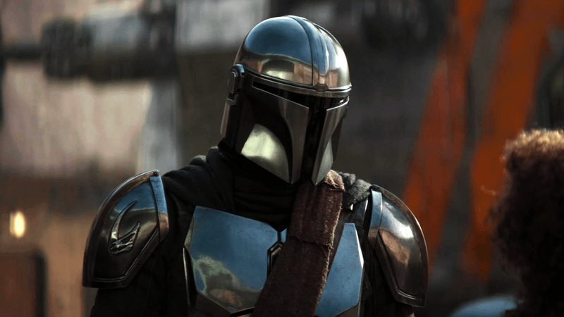 Live-action Din Djarin in The Mandalorian.