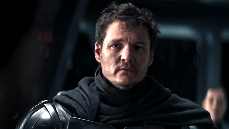Pedro Pascal as Din Djarin unmasked in The Mandalorian.