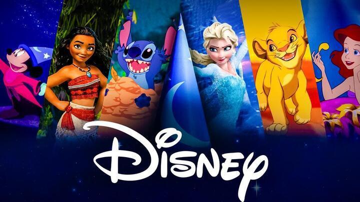 Disney characters and the Disney logo.