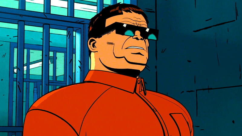 Doc Ock's face in Your Friendly Neighborhood Spider-Man finale.