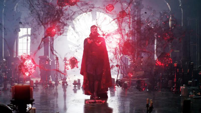 Benedict Cumberbatch as Doctor Strange in Doctor Strange in the Multiverse of Madness.