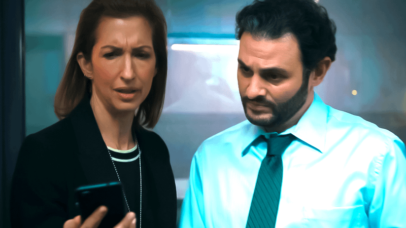 Alysia Reiner as Agent Sadie Deever, Arian Moayed as Agent Cleary in Ms. Marvel