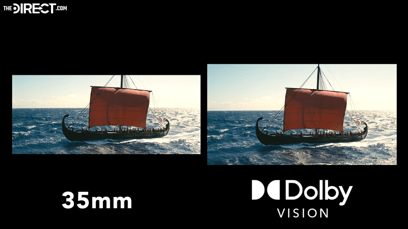 Greek ship from 'The Odyssey' in 35mm and Dolby Vision formats.