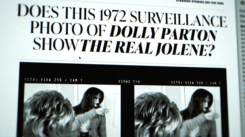 Surveillance revealing Agatha as Jolene.