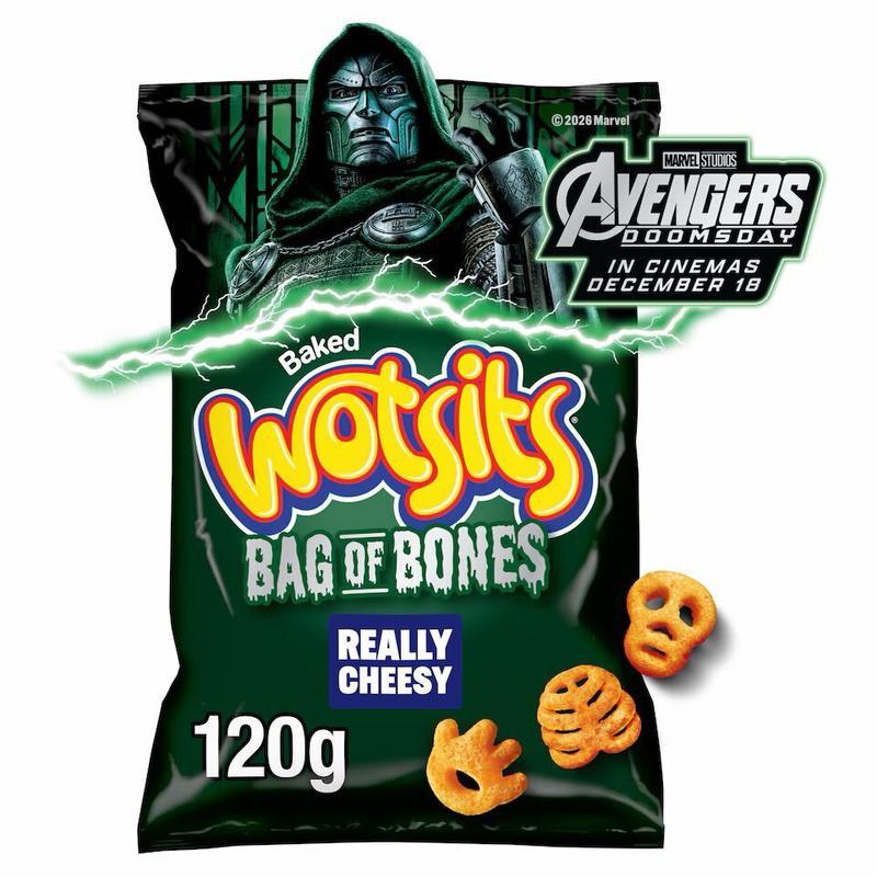 Doctor Doom on Avengers: Doomsday Wotsits marketing.
