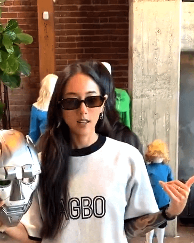 Doctor Doom, Franklin and Sue Storm costumes in AGBO video