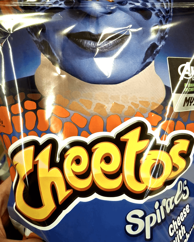 Mystique Cheetos Packaging.