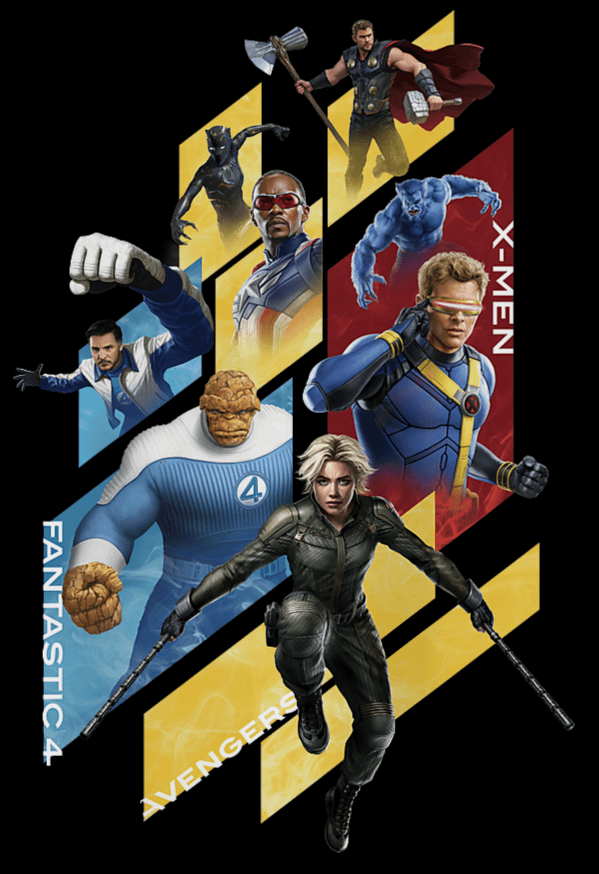 Reed Richards, Shuri, Yelena, Shang-Chi, Captain America, Beast and other heroes.