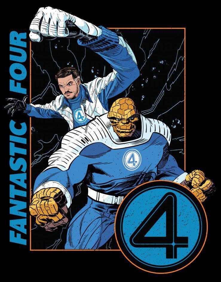 Reed Richards and The Thing.