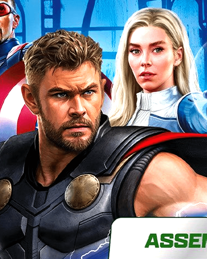 Thor and Invisible Woman for Avengers: Doomsday Pepsico marketing.
