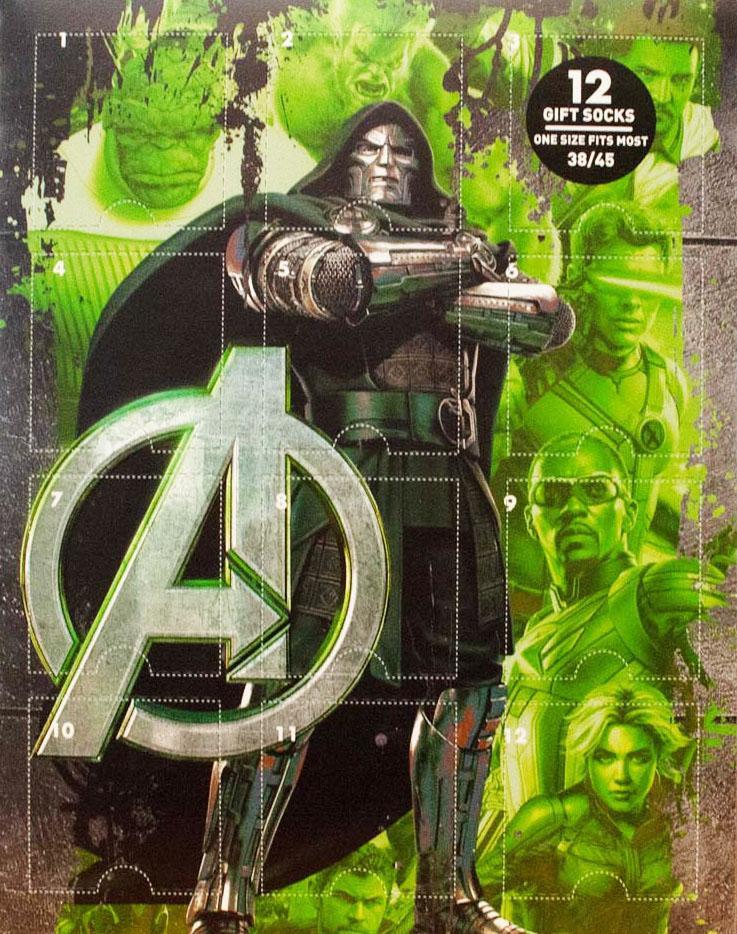 MenKind Avengers Doomsday socks advent calendar.
