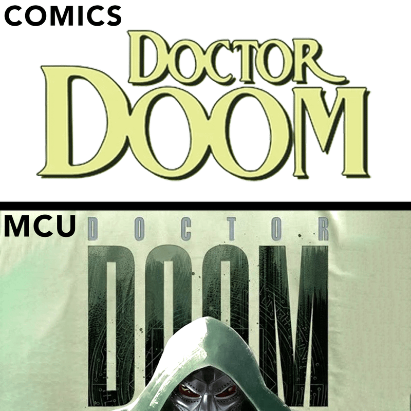 Doctor Doom text from the comics, Doctor Doom image for 'Avengers: Doomsday.'
