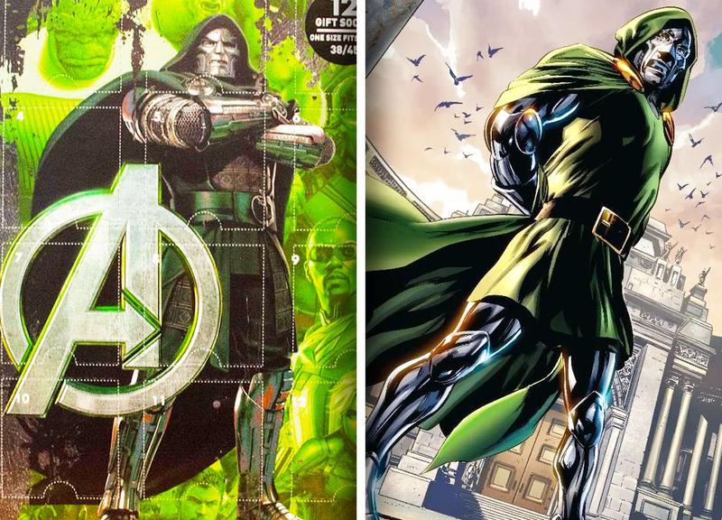 Doctor Doom in Avengers Doomsday vs Marvel Comics.