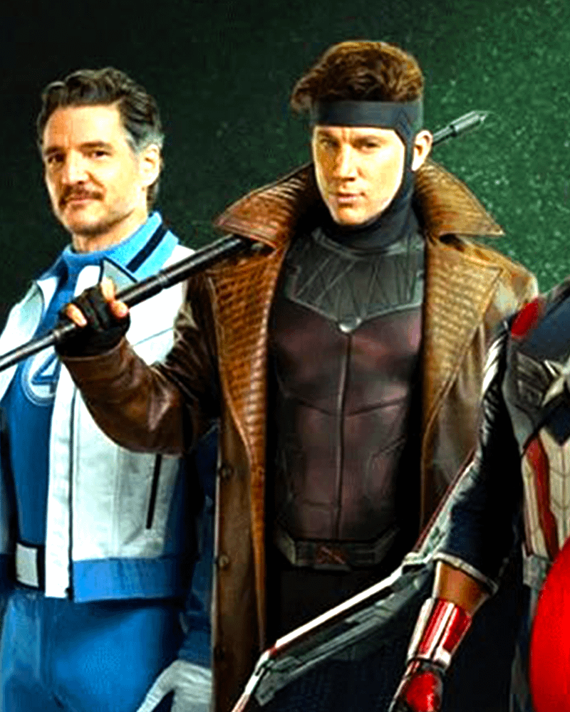 Gambit and Reed Richards on Avengers Doomsday poster.