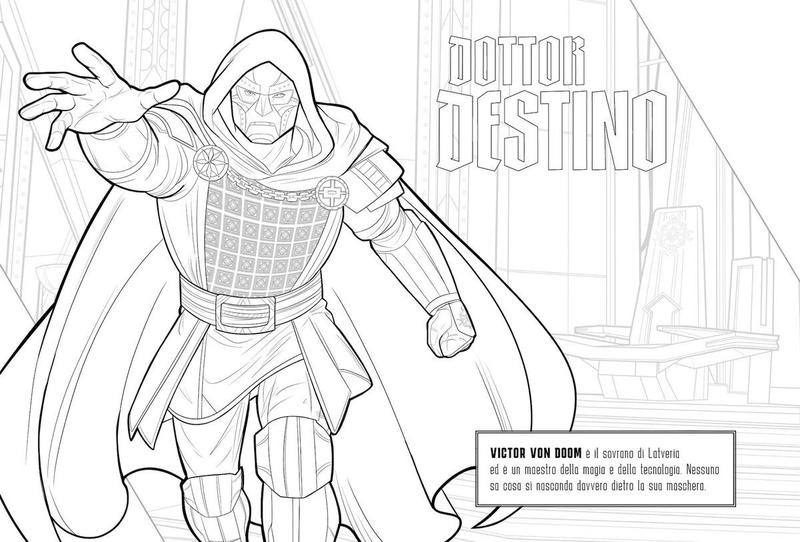 Doctor Doom, Avengers Doomsday coloring book.