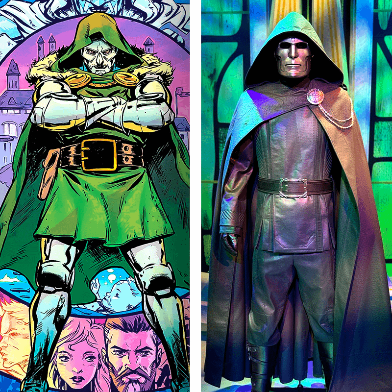 Doctor Doom's comparison pic.