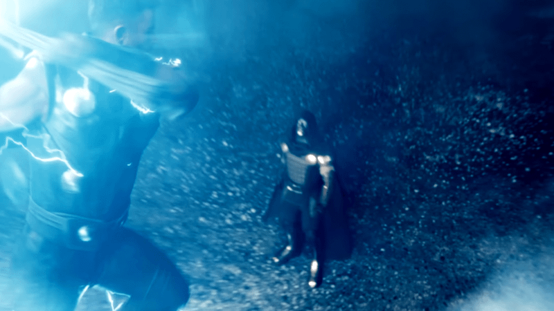Doctor Doom vs. Thor in Avengers: Doomsday.