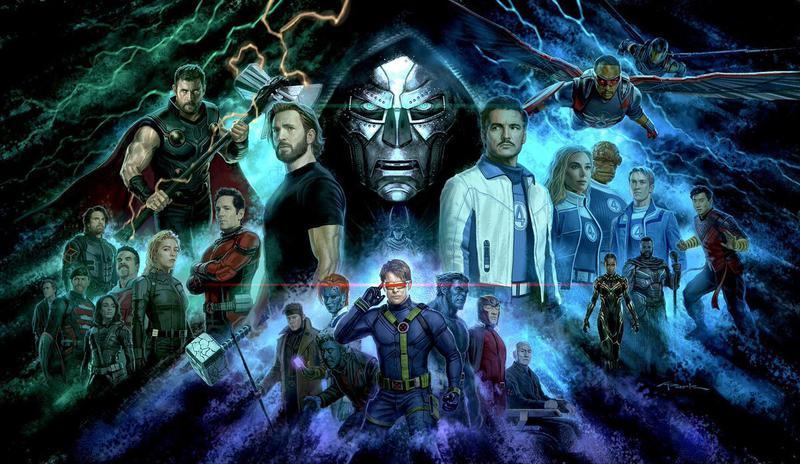 Avengers: Doomsday ensemble artwork.