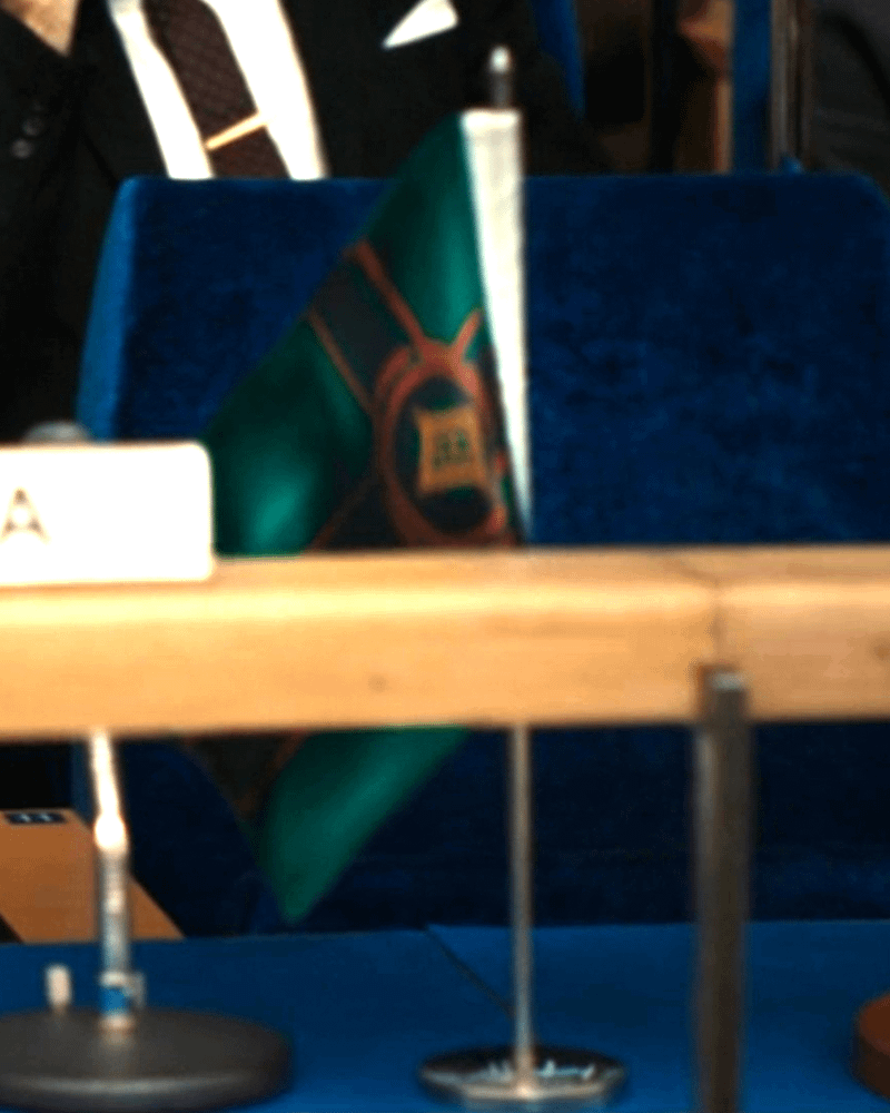 Latveria flag in 'The Fantastic Four: First Steps.'