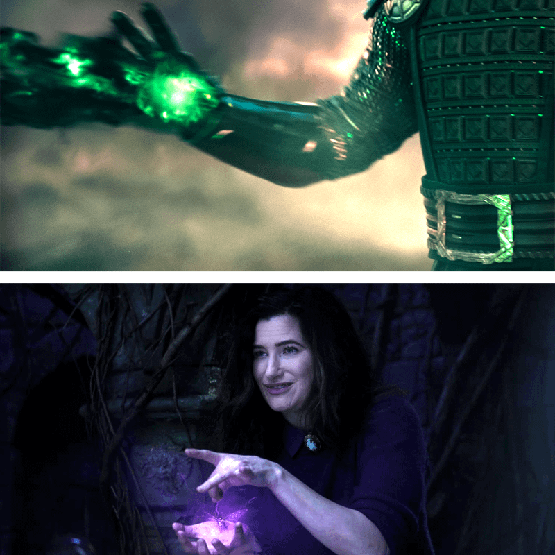 Doctor Doom & Kathryn Hahn's Agatha Harkness.