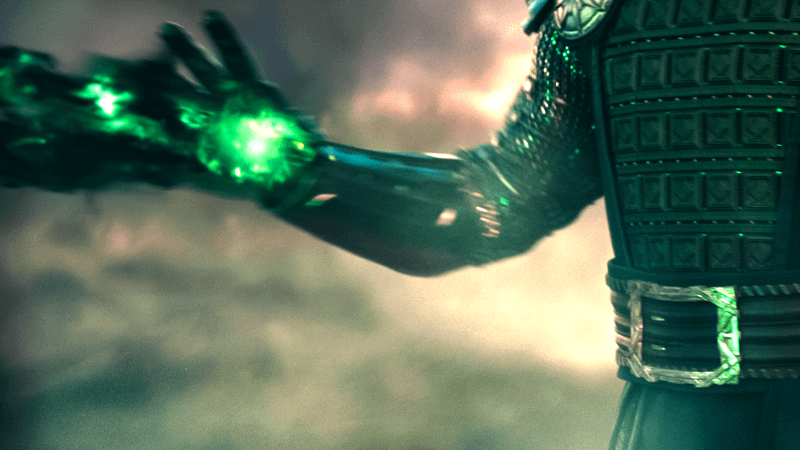 Doctor Doom using his magic powers in Avengers: Doomsday.