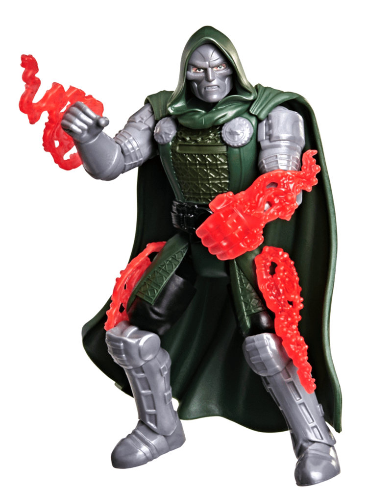 A Doctor Doom figure with red magic.