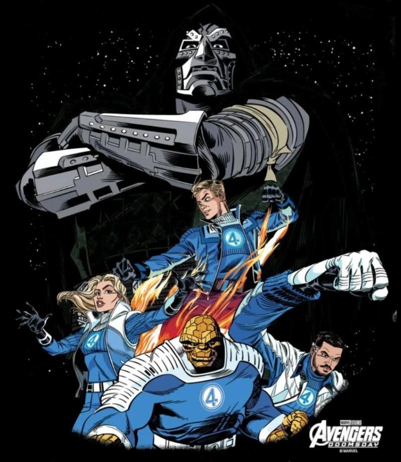 A new poster for Avengers: Doomsday starring the Fantastic Four.