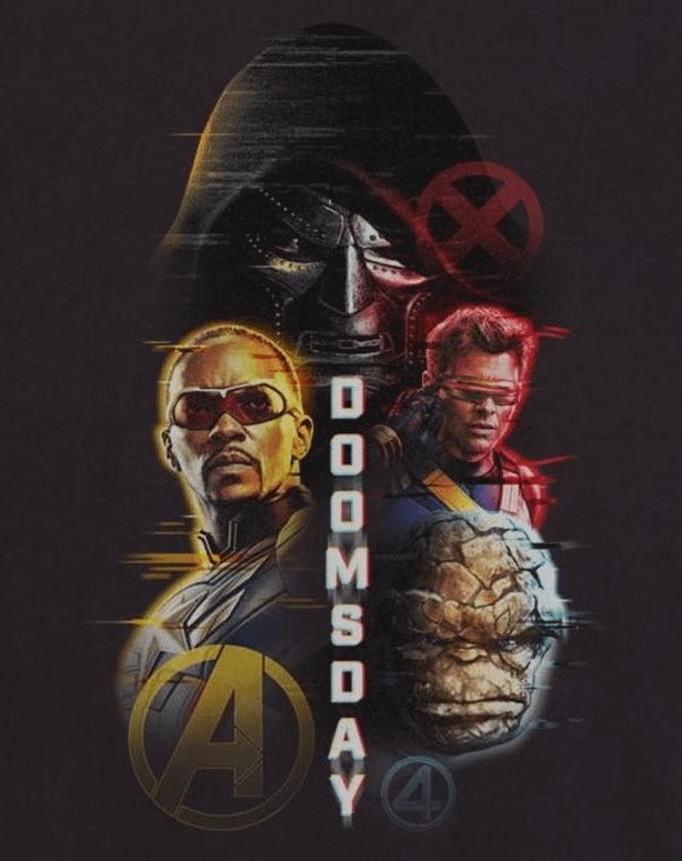 A new Avengers: Doomsday poster featuring Captain America, Cyclops, and the Thing.