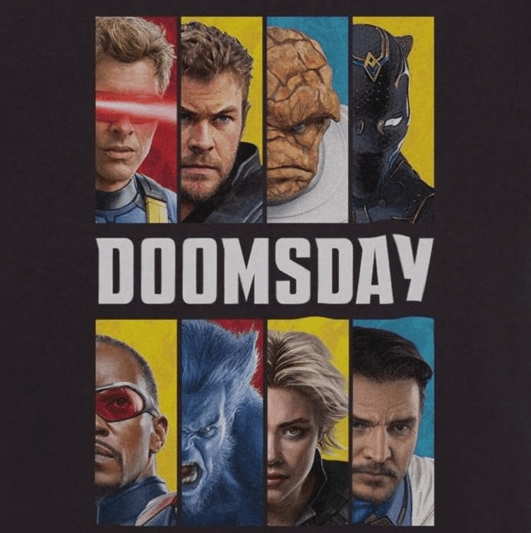 A new look at some of the main heroes in Avengers: Doomsday.