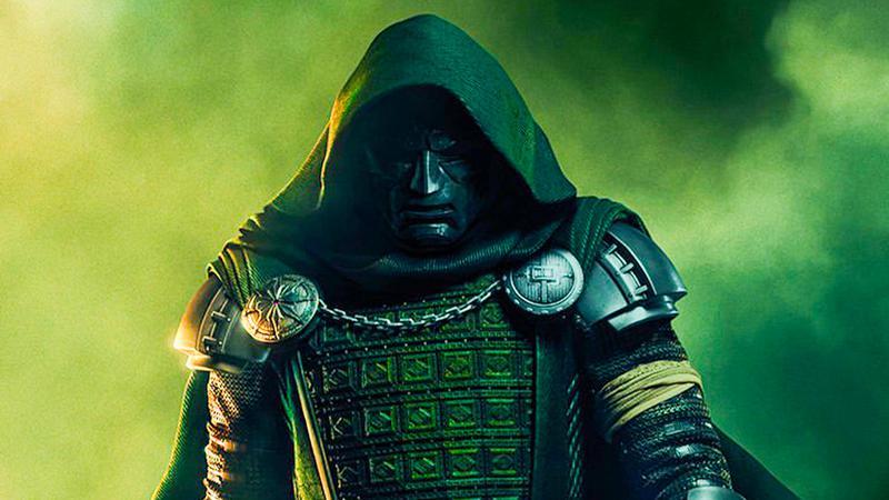 Avengers Doomsday, Robert Downey Jr. Doctor Doom poster close up.