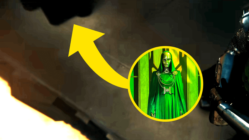 A Latverian Witch robe and a robe in the Avengers: Doomsday trailer.
