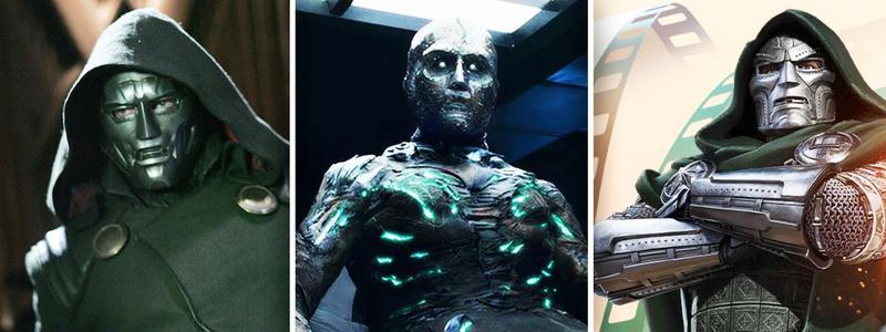 Julian McMahon, Toby Kebbell, and Robert Downey Jr. as Doctor Doom.