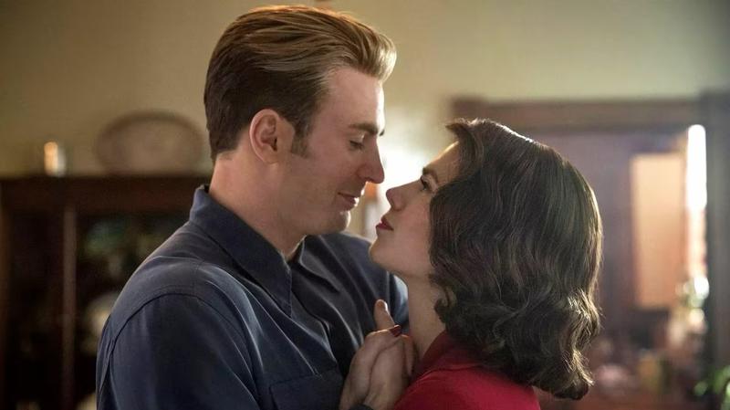 Chris Evans and Hayley Atwell in Avengers: Endgame