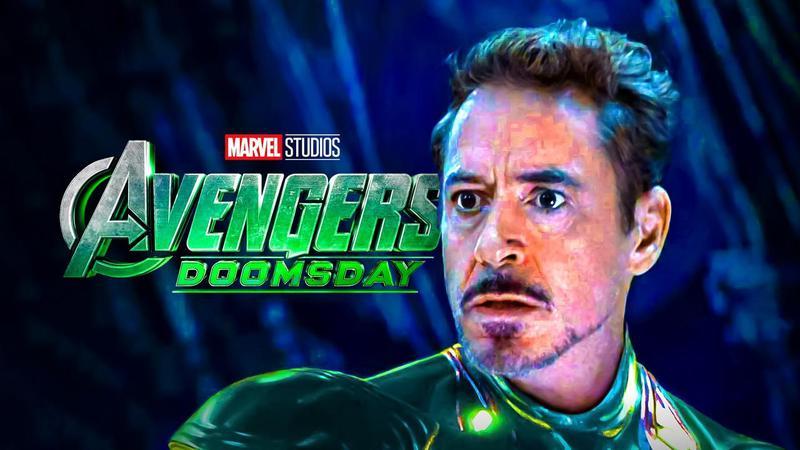 Avengers: Doomsday logo, Robert Downey Jr. as Iron Man