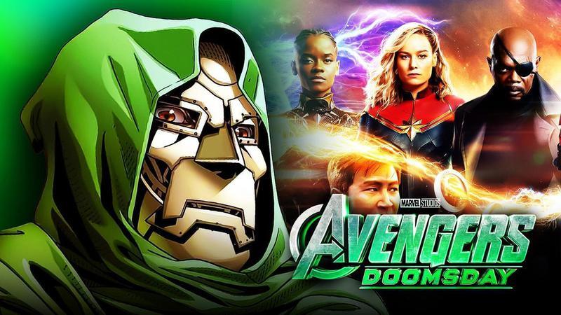 Doctor Doom, Shuri, Captain Marvel and Nick Fury