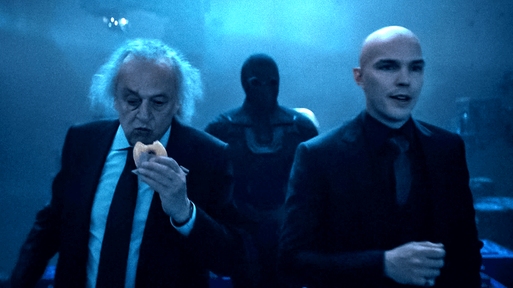 Ghurkos, Ultraman, and Lex Luthor.