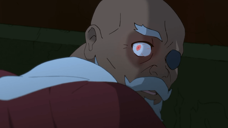 Bountan scared in Avatar: Seven Havens.