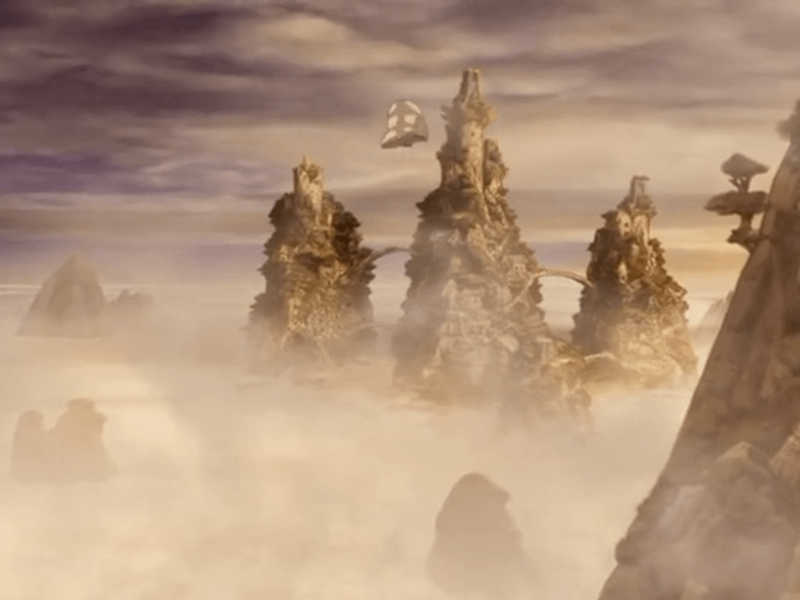 The Eastern Air Temple from Avatar: The Last Airbender.