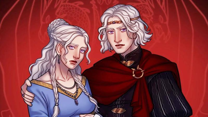 Rhaena and Aegon the Uncrowned.