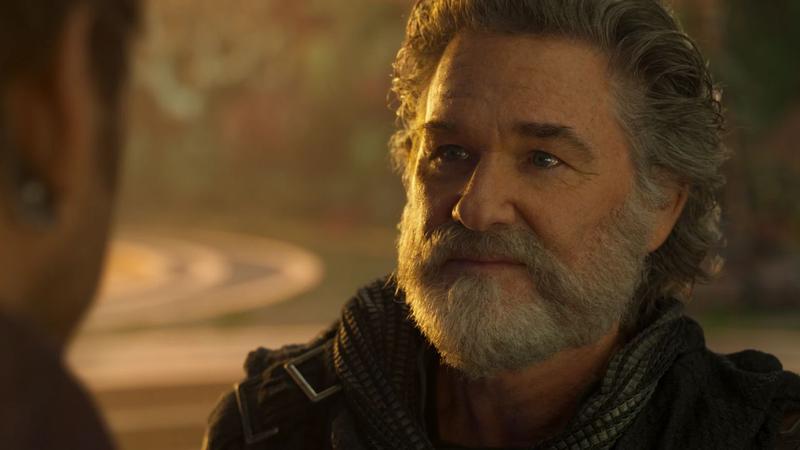 Ego smiling in Guardians of the Galaxy Vol. 2.
